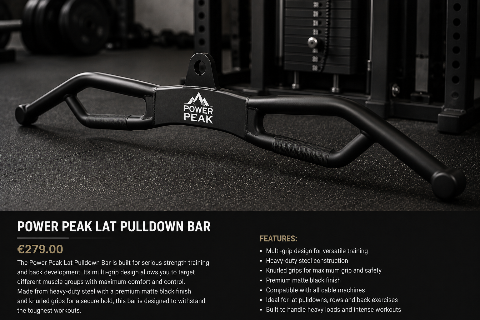 Power Peak Lat Pulldown Bar